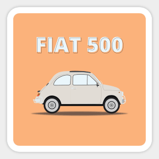 Retro Car "Fiat 500" Sticker